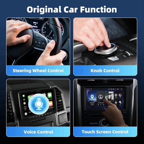 2in1 Wireless CarPlay Adapter Android Auto Dongle 2