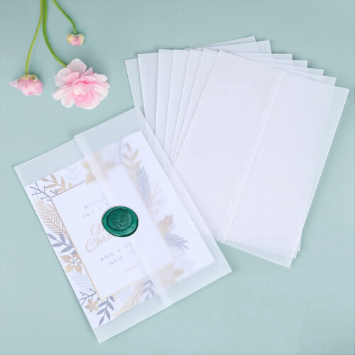 120Pcs Pre-Folded Vellum Paper, Printable Jackets 5X7 Inch 2