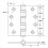 Stainless Steel Black 4Inch Door Hinges 5