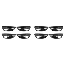 4Pcs Carbon Fiber Door Bowl Cover Trim for 5 Series F10 2011-2016