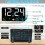 Digital Wall Clock Large Display,25cm USB LED Clocks 4