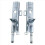 1Pair Rear Body Exhaust Pipe Bracket for E C-Class 1
