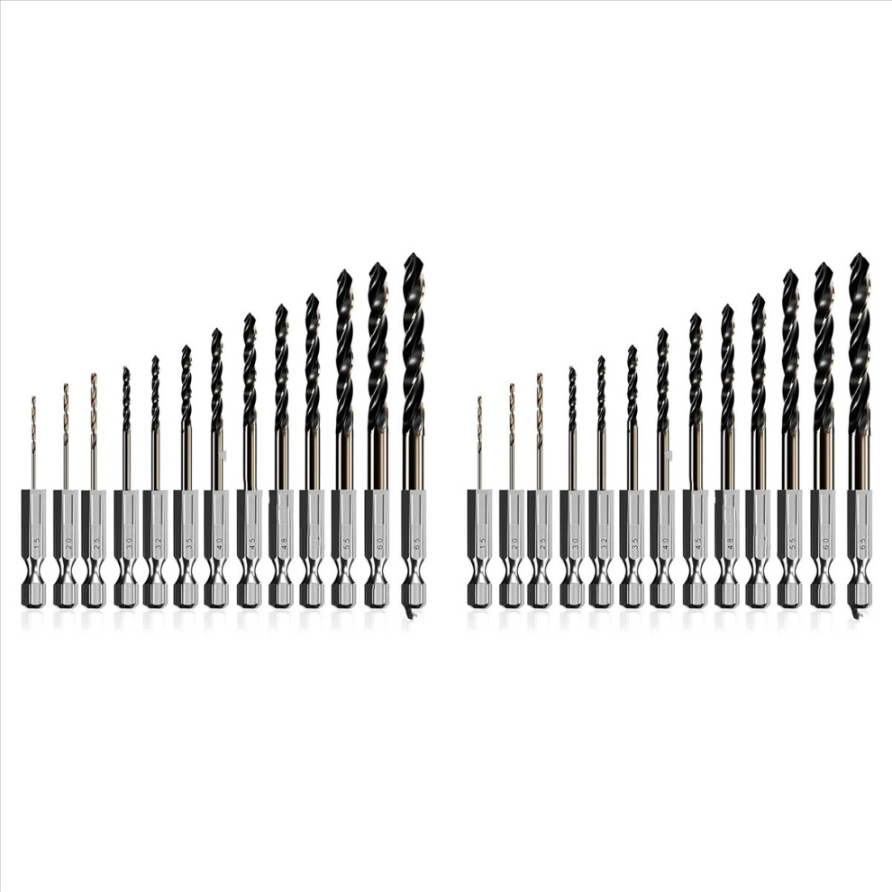 13 Pieces Quick Change Hss Impact Driver Hex Bits For Metal 4853743527831