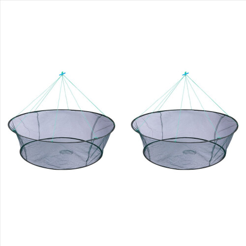 Foldable Drop Net Fishing Landing Nets Crayfish Shrimp Catcher 1