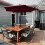 4Pieces Patio Table Umbrella Hole Ring Cone Stabil 6