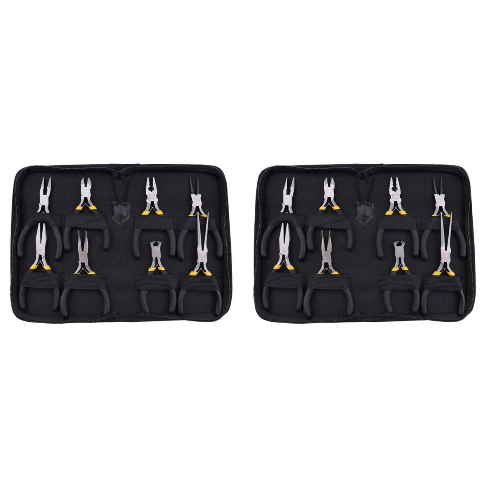 8Pcs Mini Pliers Set,Diagonal Nose Wire End Cutting Cutter Plier 4853743521747