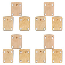 3Pcs Guitar Neck Shims, Solid Maple Wood Shim Protection