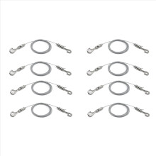 4 Pack Adjustable Wire Supports 50 Lbs Hanging, 2M x 1.5mm Rope