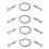 4 Pack Adjustable Wire Supports 50 Lbs Hanging, 2M x 1.5mm Rope 3