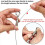 4 Pack Adjustable Wire Supports 50 Lbs Hanging, 2M x 1.5mm Rope 5