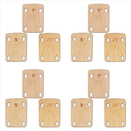3Pcs Guitar Neck Shims, Solid Maple Wood Shim Protection 1