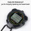 Digital Sports Stopwatch, 10Lap /Split Memory Stopwatch Count Down 5