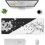 Black and White Gaming Mouse Pad,Large Mat 6
