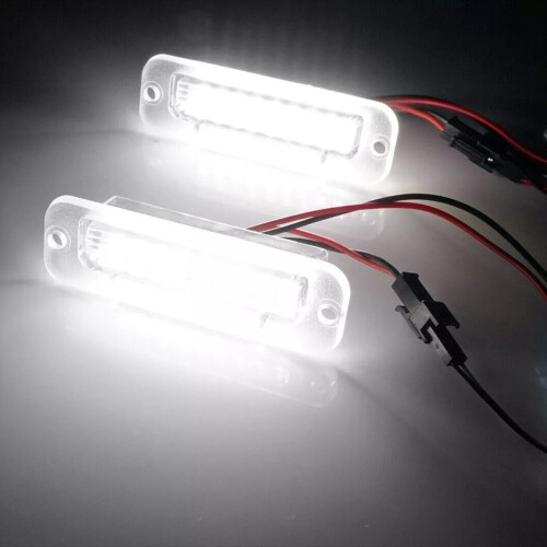 2PCS White 6000K License Plate Lights for G500 G55 2