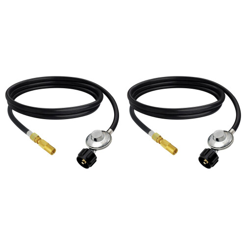 5Ft Propane Hose & Regulator Kit for ,QCC1 Low-Pressure 1