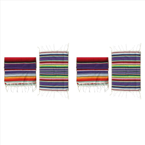 Mexican Table Runner with Placemats, + 8 Placemats 2