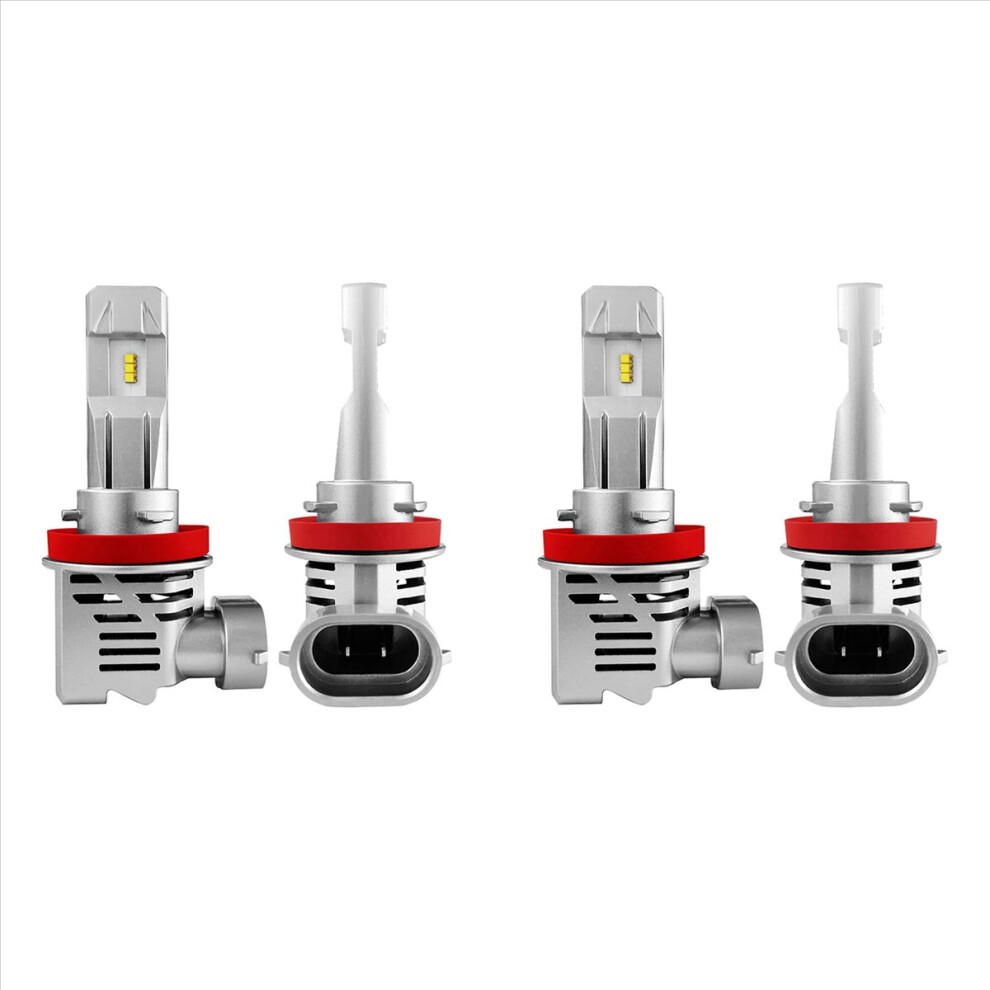 H11 H8 H9 H16 Led Headlight Bulbs 12000Lm 6500K Cool Pack Of 2 White 4853743530695