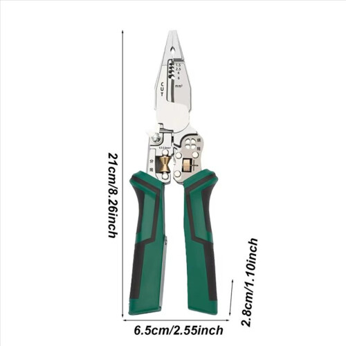 Wire Cutter Tool 10in1 Electrical Cable Stripper Plier Voltage Tester 2