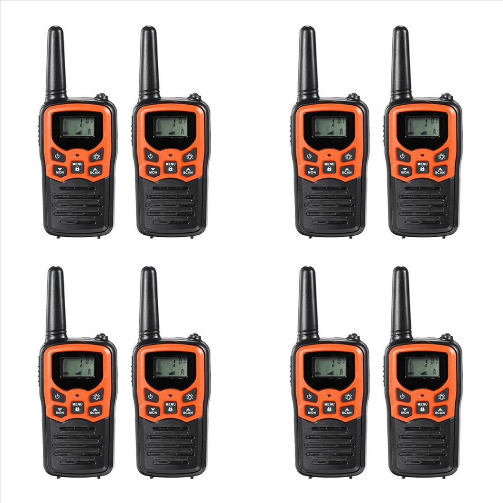 2Pcs Handheld Walkie Talkie Radio 22 Channels Set 4853743523635