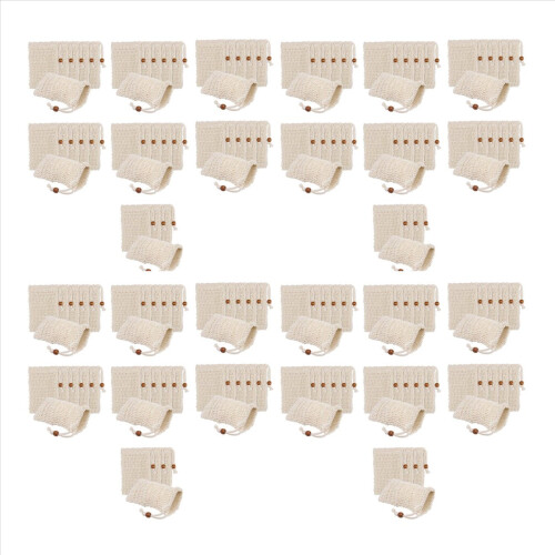 40 Pack Soap Exfoliating Bags,with Drawstring for Bath & Shower Use