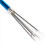 Blue Aluminum Alloy Pole Spear Detachable Three-Section Fork Clip 5