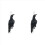 Realistic Hanging Dead Crow Decoy Extra Large Black Feathered 5