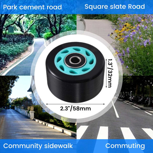 58x32mm Double Row Roller Skates Accessories Speed Wheels 2