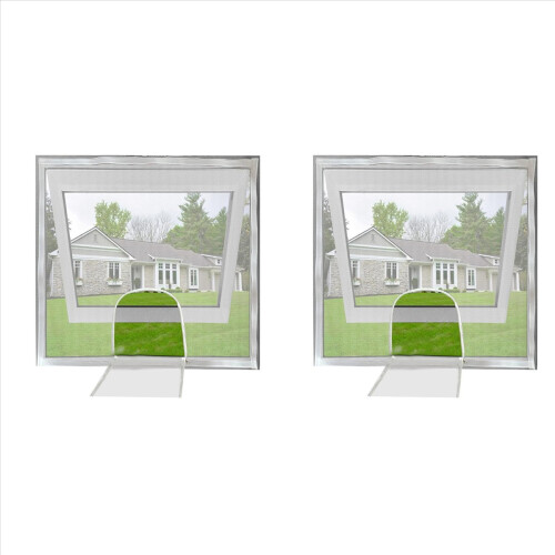 Adjustable Window Screen Replacement Kit with Zipper Opening 1