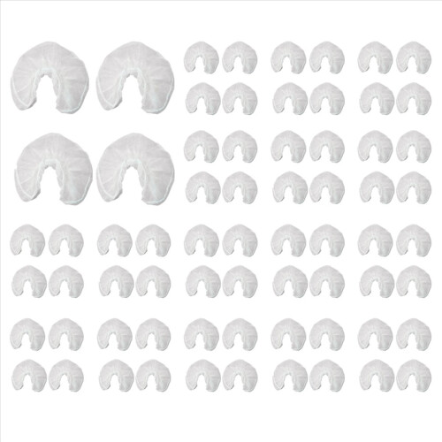 50Pc U Shaped Disposable Non-Woven Headrest Cradle Head Rest Covers