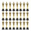 24 Pack Plastic Award Trophies Statuette for Game Prize 5