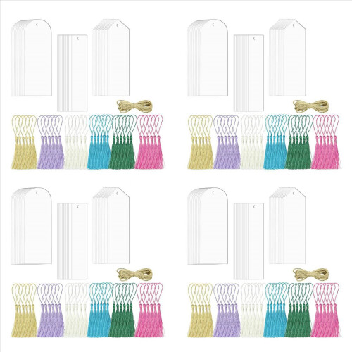 73Pcs Acrylic Bookmarks Blanks,Sublimation Book Markers 1