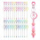 24pcs Beaded Keychains,DIY Blank Keychain Making Kit As Shown 2