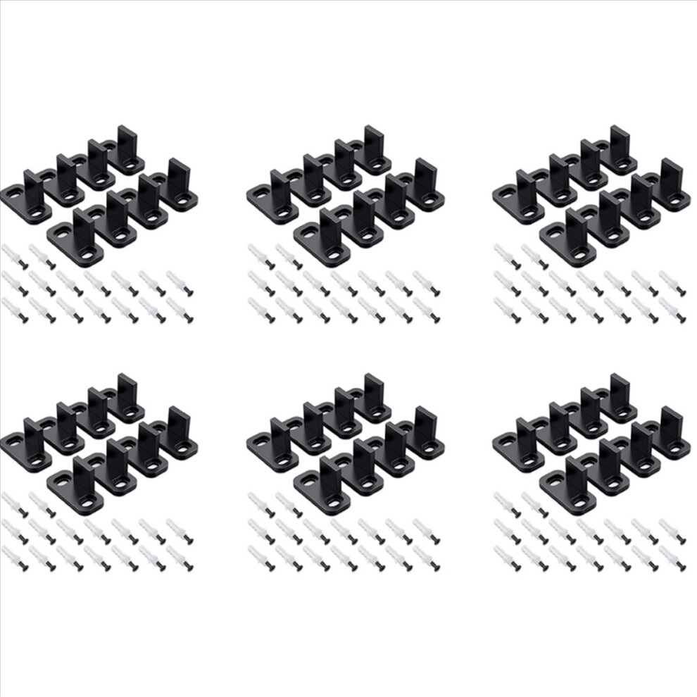 8 Pieces Sliding Barn Door Floor Guides Hardware Plastic Track Guide 4853743560548