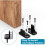 8 Pieces Sliding Barn Door Floor Guides Hardware Plastic Track Guide 8