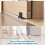 8 Pieces Sliding Barn Door Floor Guides Hardware Plastic Track Guide 4
