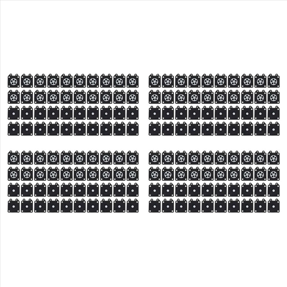 40Pcs Carburetor Diaphragm For 95-526 500 3800 4500 5200 5800 Black 4853743550785