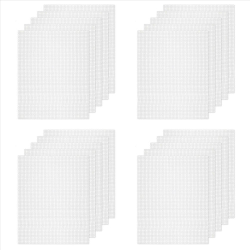 10PCS Mesh Plastic Canvas Sheets 19.6x13 Inch for Embroidery Crafting 1