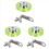 200mm Aluminum Polyurethane Industrial Encoder Wheel Measuring 2