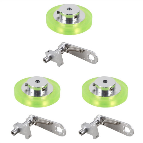 200mm Aluminum Polyurethane Industrial Encoder Wheel Measuring 1