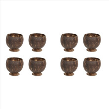 Coconut Shell Fruit Beer Coffee Cold Drink Cup Bowl-4Pcs