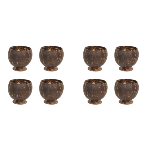 Coconut Shell Fruit Beer Coffee Cold Drink Cup Bowl-4Pcs