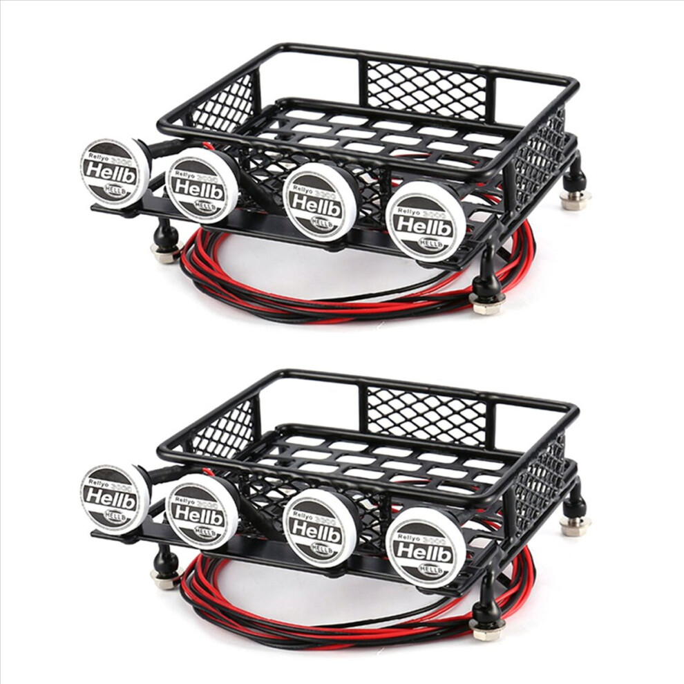 Metal 115X107mm Luggage Carrier Roof Rack With Spotlights 4853743554189