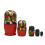 5PCS Matryoshka Dolls Nesting Handmade Cute Wood 5