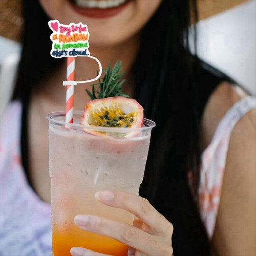 12pcs Straw Cover Cap,Reusable Drinking Toppers 2