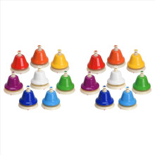 Desk Bells, 8 Notes Diatonic Metal Hand Rainbow Music Bells
