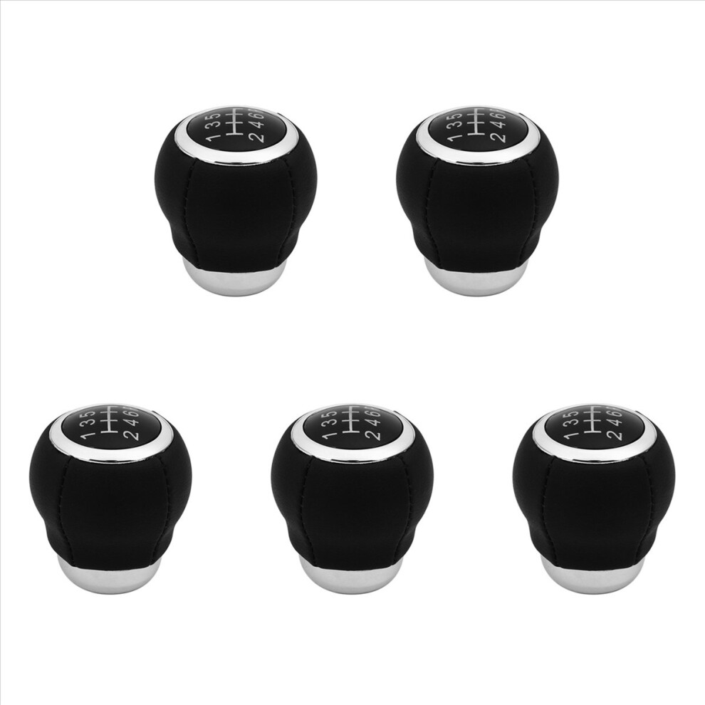 Car 6 Speed Leather Gear Stick Shift Knob For 4853743544012