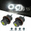 2Pc White Angel Eyes Ring Light 0W 6000K for X3 X5 E39 E53 E60 4