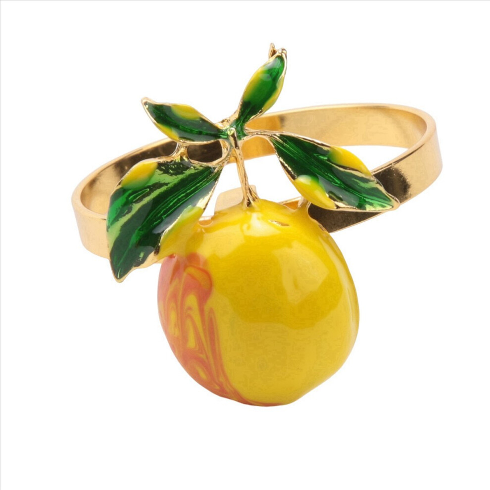 12 Pieces Lemon Napkin Rings Summer Holders For Wedding Party 4853743543015