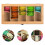 Multifunctional Bamboo System Tea Bag Jewelry Organizer Storage Box 6