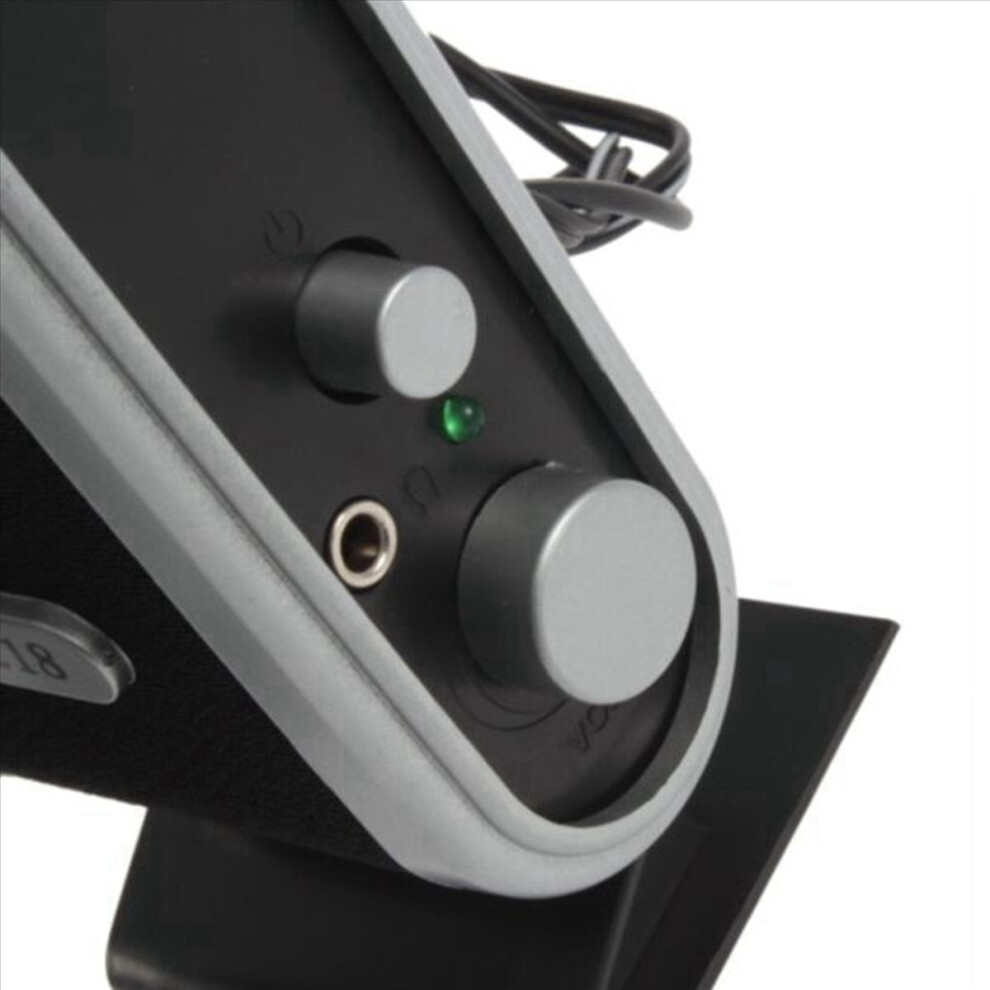 2 Pcs Usb Computer Speakers Stereo 3.5Mm With Ear Jack For Desktop 4853743538905
